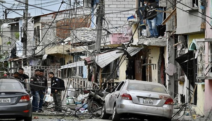  Estado de excepción en ciudad de Ecuador tras explosión que mató a cinco personas