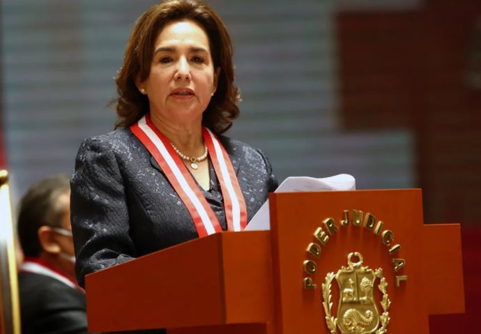  Presidenta de Corte Suprema pide a Pedro Castillo convocar a los poderes del Estado