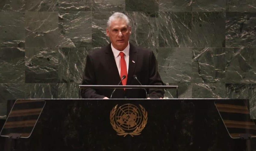  Cuba pide un “nuevo contrato mundial” en la Asamblea General de la ONU